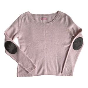 Zadig & Voltaire cashmere Pink Women's Sweater with Elbow Patches, size Small